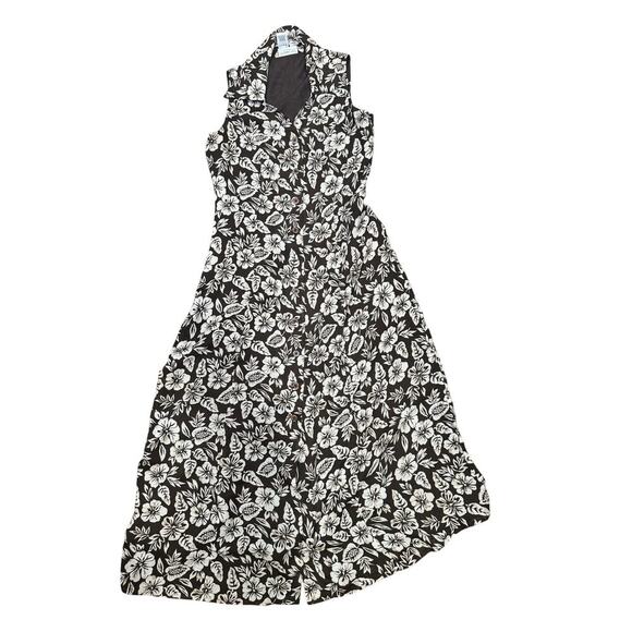 VTG Size 8 Coldwater Creek Brown Collared 90s Style Dress - Picture 2 of 3